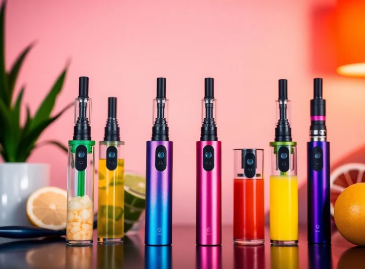 Purchase HQD Surv kaufen: A vibrant display of HQD Surv vape flavors ready for online shopping.