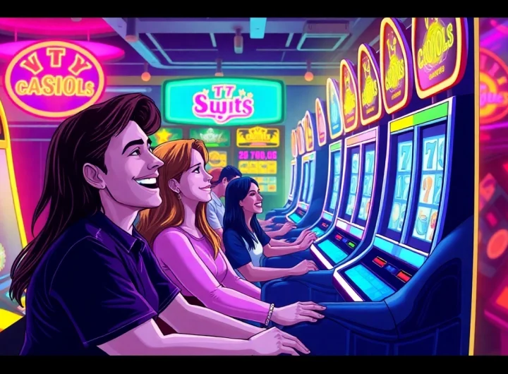 Experience the thrill of สล็อต168 with engaging slot machines in a lively casino environment.