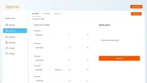 Create and manage shopify bulk discount codes effortlessly with the Dyno app interface highlighting user-friendly features.