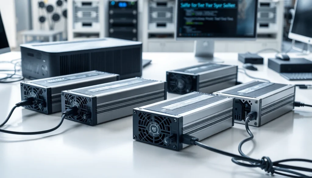Showcasing TPower professional power supply solutions in a modern workspace setting.