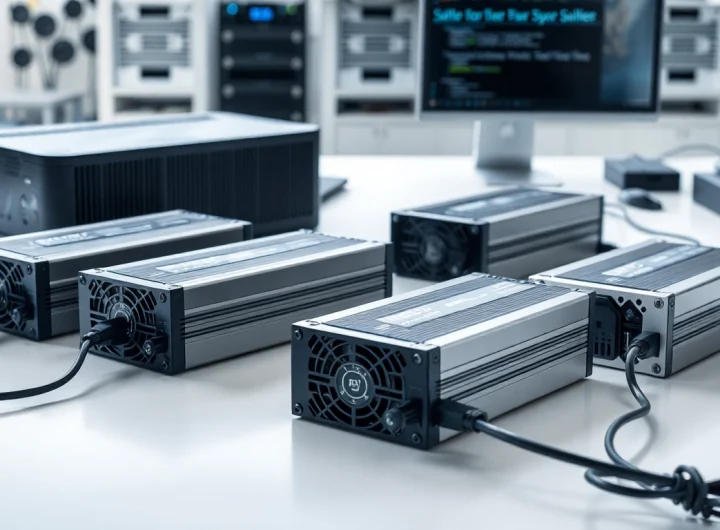 Showcasing TPower professional power supply solutions in a modern workspace setting.