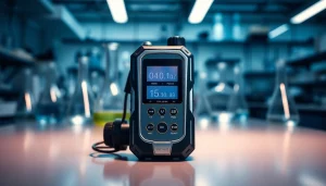 Monitor the safety levels with a Hydrogen Chloride gas detector showcasing its high-tech design.