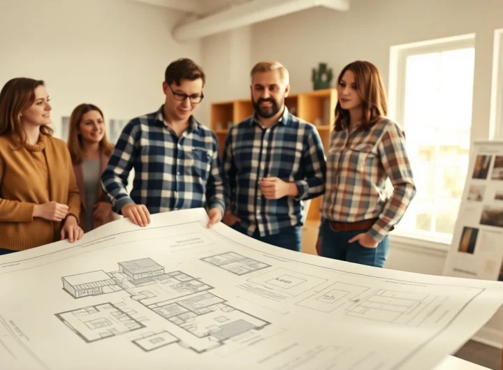 Connecticut home builders collaborating with clients on custom home designs, showcasing engagement and professionalism.
