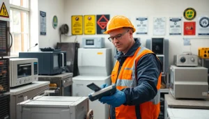 Efficient PAT testing Cannock technician inspecting electrical appliances for safety compliance.