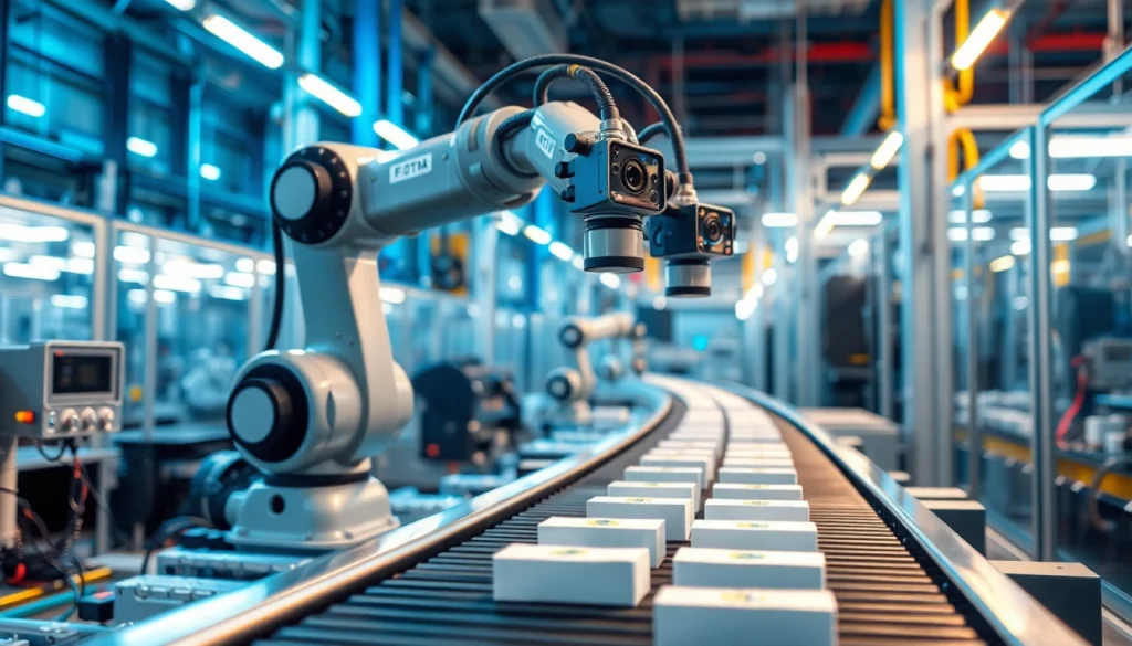 Discovering machine vision solutions with automated inspection technologies in a modern factory.