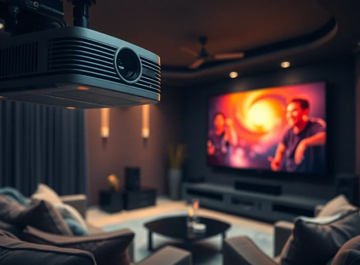 Enhance your cinema experience with professional home theater installation near me showcasing premium audio and visuals.