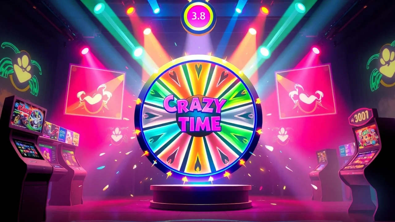 Visualize estrazioni crazy time with an interactive wheel and colorful graphics, showcasing game excitement.