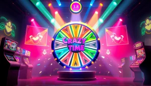 Visualize estrazioni crazy time with an interactive wheel and colorful graphics, showcasing game excitement.