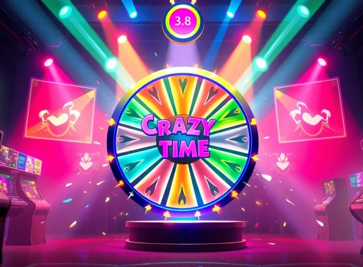 Visualize estrazioni crazy time with an interactive wheel and colorful graphics, showcasing game excitement.