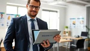 Access NVQ Level 7 health safety answers through a dedicated health and safety manager in a modern office.