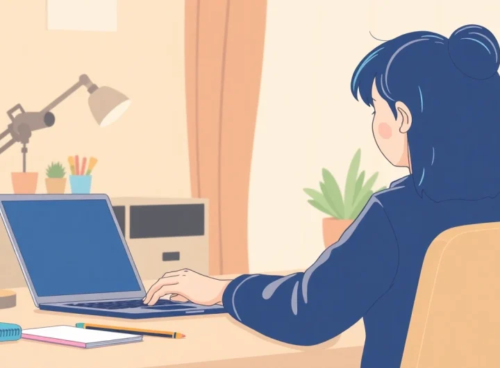 Engage with the line電腦版下載 app actively showcased on a laptop in a stylish, inviting environment.