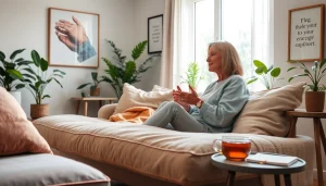 Therapist guiding a patient in a healing trauma conversation, surrounded by a serene environment.