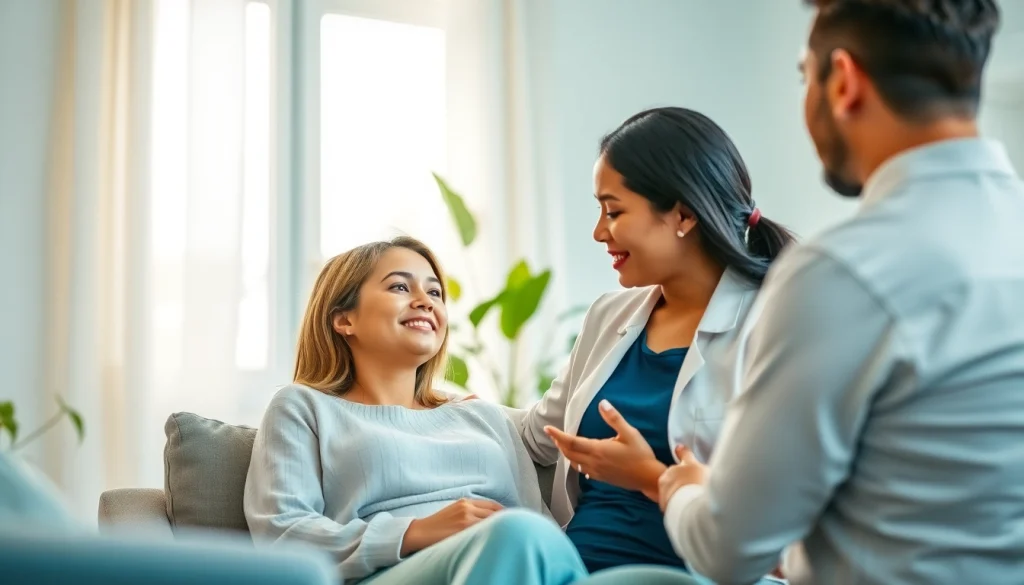 Nurturing session on postpartum care in Dubai with a mother receiving professional support.