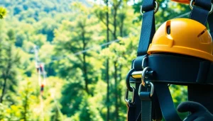 Experience thrilling adventures with a premium ZIP WIRE KIT showcasing quality and excitement in nature.