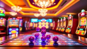 Jelajahi aksi plinko slot dengan bola menggebu di layar permainan kasino.