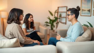 Engaged attachment theory coach guiding a client toward better emotional connections.