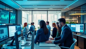 Analyze text using advanced ai detection tools in a professional office setting.