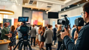 Capture of Miami Corporate Event Videography Photography showcasing networking in a vibrant setting.
