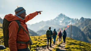 Experience trekking in Nepal with Local Guides alongside a guide in the scenic Annapurna range.
