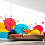 Add vibrancy to your space with an exquisite Abstract Print On Canvas showcasing dynamic forms.