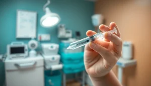Administering a methylcobalamin injection with a professional touch in a healthcare setting.