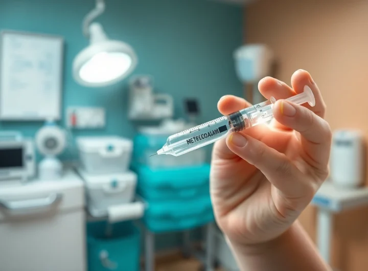 Administering a methylcobalamin injection with a professional touch in a healthcare setting.