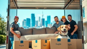 Movers showcasing their expertise as the best moving company in Toronto during a residential move.