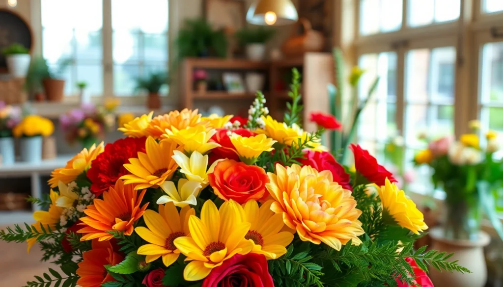 Stunning flower delivery Hurstbridge bouquet in a cozy flower shop setting.