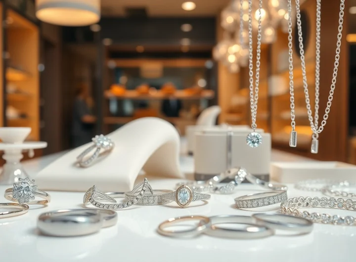 Showcase silver jewelry collection featuring unique designs and craftsmanship.
